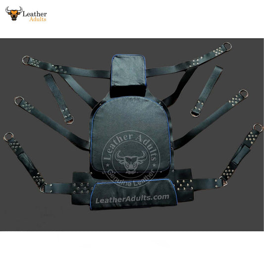 Handmade Genuine Black Cow Leather Sex Sling and Swing | BDSM Swing | Bondage Swing | VIP Leather Swing | Adult Play Hammock | Sex Furniture