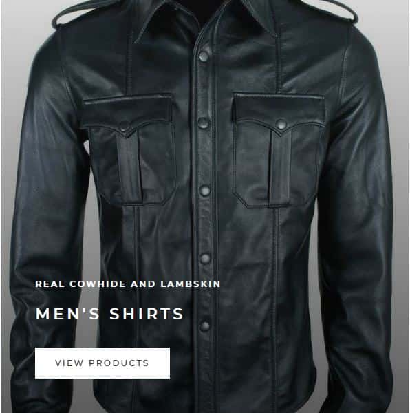 Men's Leather Shirts