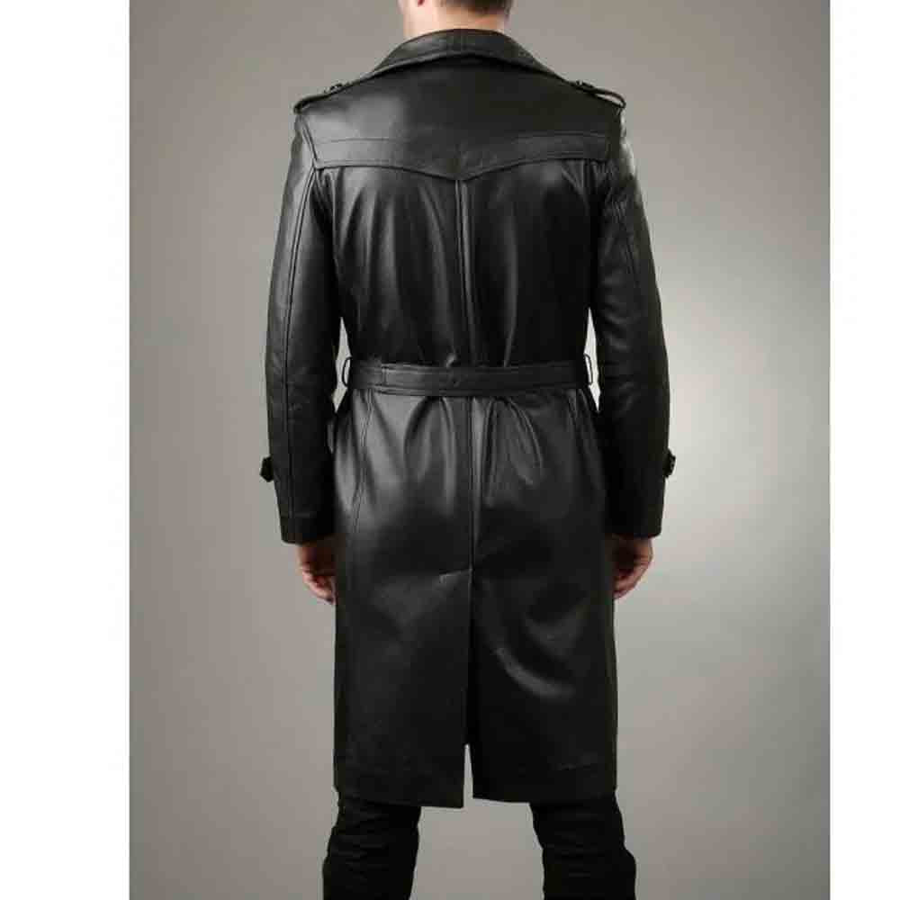 Men's Black Real Leather Matrix STEAMPUNK Van Helsing Trench Coat Most ...