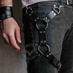 Mens harness, Leg Harness, Men leg harness, Men garters, Thigh harness men, Fetish accessories man, One for Each Leg