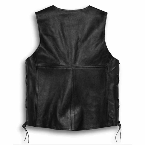 Harley Davidson Men's Tradition II Leather Vest