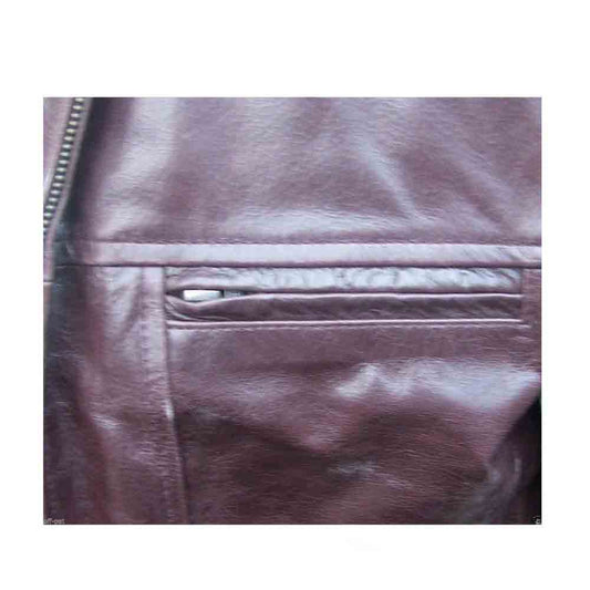 Chaqueta de piel auténtica para hombre, réplica de la película Leonardo DiCaprio, la mayoría de los tamaños
