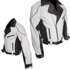 Chaqueta de cuero de vaca auténtica para hombre, chaqueta de motociclista pura, chaqueta de carreras de Fórmula 1, nueva