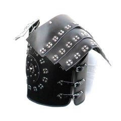 Samurái romano Armadura de cuerpo de CUERO negro Coraza LARP Armadura de cuerpo LARP