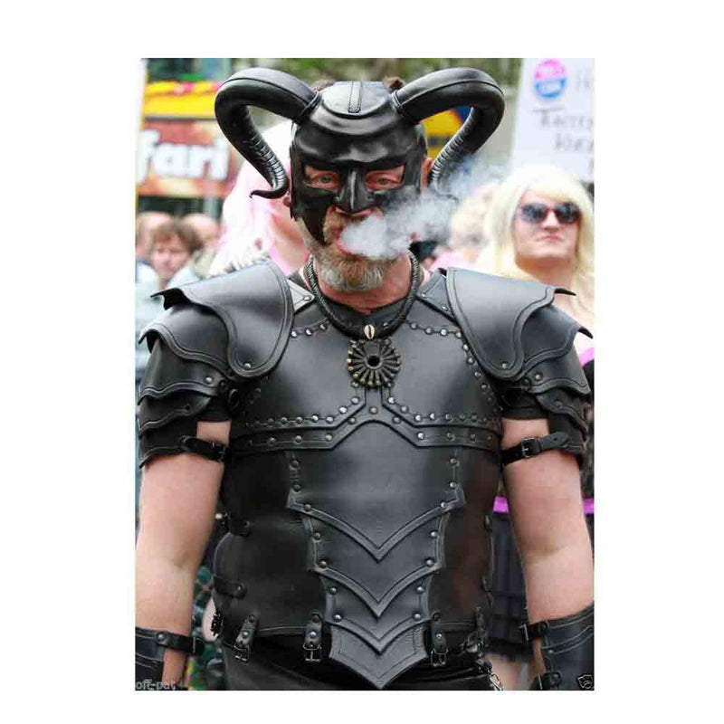 Roman Samurai Goth Leather Body Armour Cuirass LARP Body Armor LARP