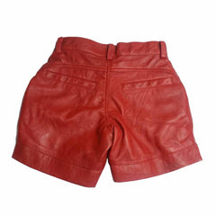 Women 100% Genuine Lambskin Soft Leather pants Leather shorts