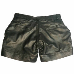 Women 100% Genuine Lambskin Soft Leather pants Leather shorts