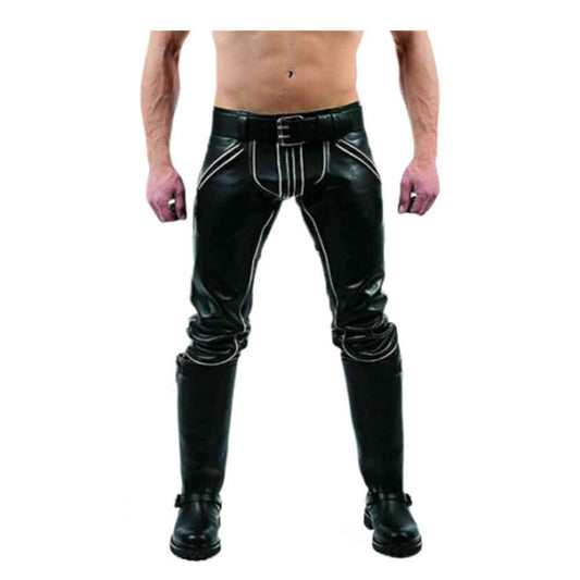 CALZONES DE CUERO PARA HOMBRE GAY Pantalones Pantalones Moto Jeans lederhosen lederjeans