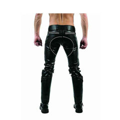 CALZONES DE CUERO PARA HOMBRE GAY Pantalones Pantalones Moto Jeans lederhosen lederjeans