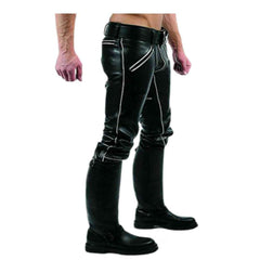 CALZONES DE CUERO PARA HOMBRE GAY Pantalones Pantalones Moto Jeans lederhosen lederjeans