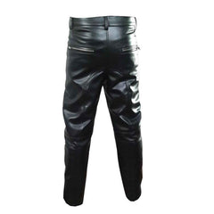 Pantalones de cuero de vaca real para hombre Pantalones vaqueros de cuero Pantalones BLUF Pantalones de motociclista