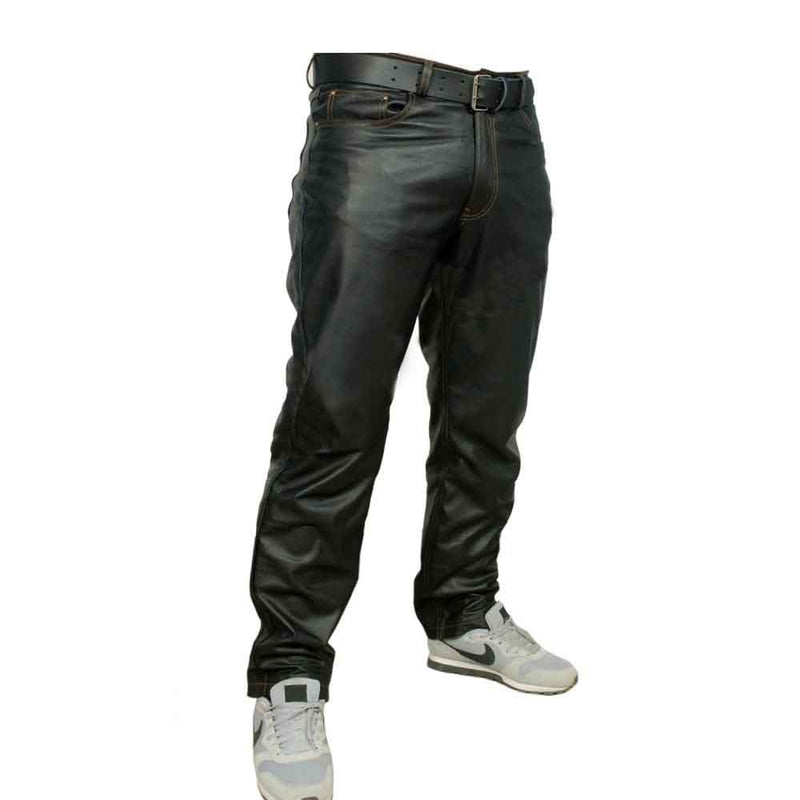 Mens Real Leather Jeans Heavy Duty LEVI 501 Styling MOST SIZES AVAILABLE