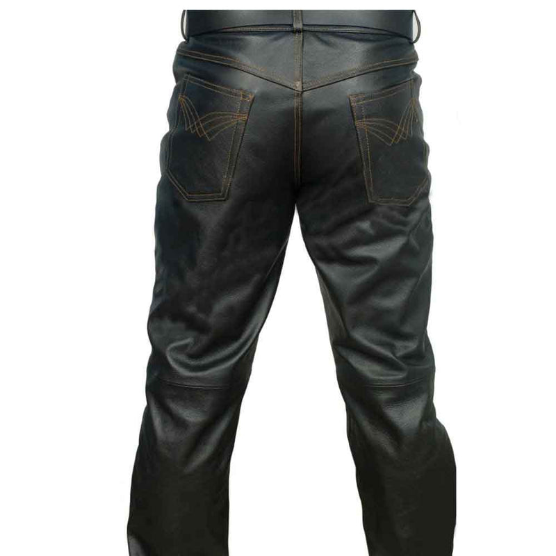 Jeans de cuero real para hombre estilo LEVI 501 resistente MÁS TAMAÑOS DISPONIBLES