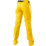 Pantalones vaqueros estilo 501 elegantes y sexys de cuero de vaca amarillo para hombre, pantalones BLUF, pantalones de motociclista