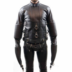 Original Cowhide Leather Bondage StraitJacket