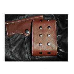 REAL LEATHER Camisa de manga larga estilo vaquero negro para hombre BLUF La mayoría de los tamaños 