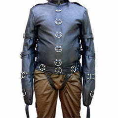 Real Leather Bondage Jacket BDSM HEAVY DUTY Straitjacket