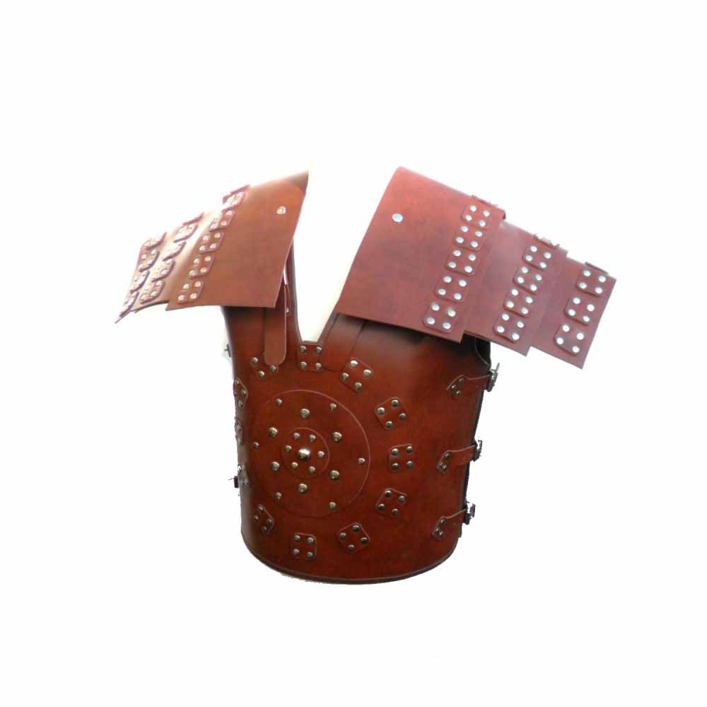 Roman Samurai Brown LEATHER Body Armour Cuirass LARP Body Armor LARP